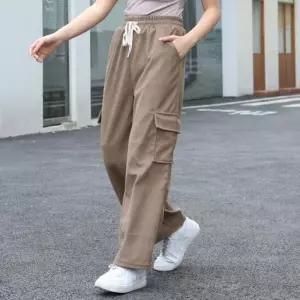 [라일리여성의류] Rly 레이디스 데일리 골덴바지 루즈실루엣 밴드라인팬츠
