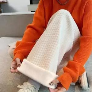 [라일리여성의류] Rly 겨울 여자 기모바지 코듀로이팬츠 밴딩팬츠