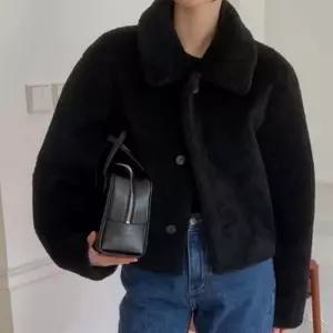 [라일리여성의류] Rly 여성 2컬러 리버시블 포근한 양모 레더자켓 가죽