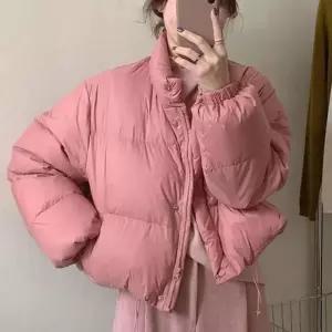 [라일리여성의류] Rly 경량 크롭 숏 패딩 여성 겨울 짧은 점퍼 핑크
