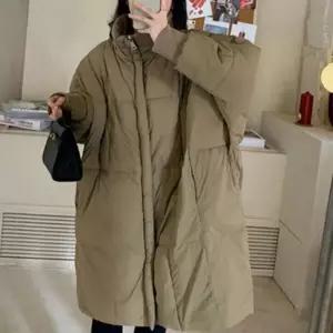 [라일리여성의류] Rly 여성 패딩 미디기장 점퍼 겨울패딩 체형커버 하이