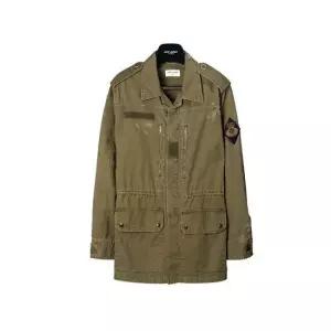생로랑 [명품] 스크래치 LOGO PATCH 밀리터리 재킷 560709 Y153W 2840