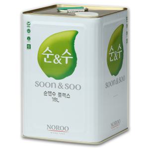 노루페인트 내부용 친환경 수성페인트 순앤수100 플러스 18L 무광