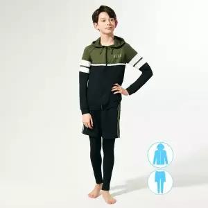 [보리보리/베이직엘르]베이직엘르 남아동 집업 래쉬가드 워터레깅스 비치반바지 세트 BEB-V703E