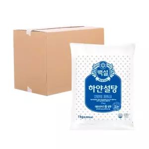 [무료배송] CJ 백설 하얀설탕 1kg 16입 코스트코 트레이더스 식자재마트