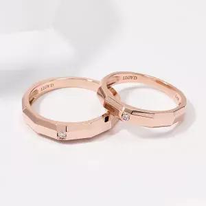 [로이드](센텀시티점)18K 큐브 원 포인트 커플링 세트 LRF21036DLRF21037D