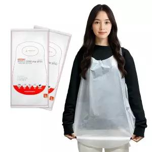 [하프클럽/닥스언더웨어]업소용 손님용 일회용 비닐 앞치마 방수앞치마 식당 1000매 비닐가운