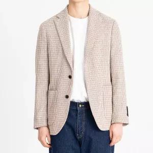 [킨록바이킨록앤더슨](광주신세계)킨록 폴택스 이태리 수입원단 멀티 체크 클래식자켓 FHJ06