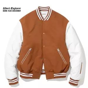 [유니폼브릿지][패플 단독] insulation baseball jacket orange