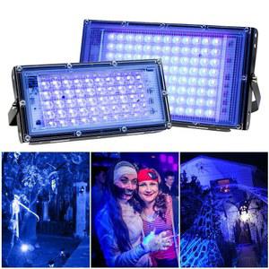 LED 분위기 투광등 형광 파티 무대 극장 보라색 조명 365nm UV 경화 50 W 100 200 300W 최신