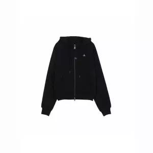 VIVIENNE WESTWOOD CROPPED RAGLAN ZIP HOODIE (1I010012 J006O N401) (레글런 크롭 후드 집업)