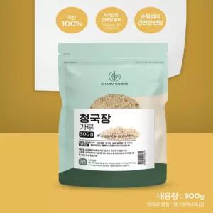 국산 100% 우리콩으로 만든 고소한 청국장가루 냄새없는 발효 청국장 분말 효능 먹는법 추천 500g