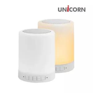 유니콘 LB-500R LED 무드등 블루투스스피커 FM라디오 MP3 TF카드슬롯 7가지 LED조명 터치방식 3단계밝기조절