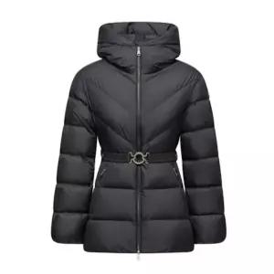 몽클레르 브로세 다이아그널 퀼티드 후드 쇼트 다운 자켓 블랙 25FW K20931A0024054AQE999