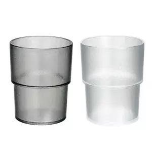 리유저블 다회용 PC컵 250ml 2컬러 플라스틱 업소용 물컵 음료수 커피 카페 식당