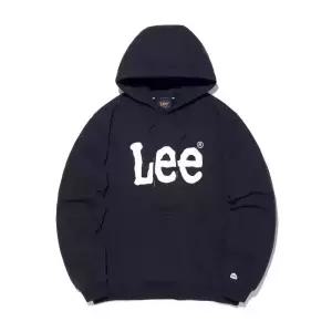 LEE 빅 트위치 로고 후드티 네이비 남녀공용 데일리 캐주얼 [백화점상품] LE2601HD01NA