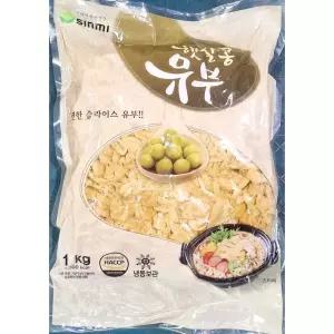 신미 햇살콩유부 슬라이스 1KG 초밥유부 분식재료 수산물 식당용 업소용