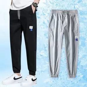 조거 팬츠 레귤러핏 밴딩 남성면 남성 조거 팬츠 카고 바지 9부 트레이닝 기능성