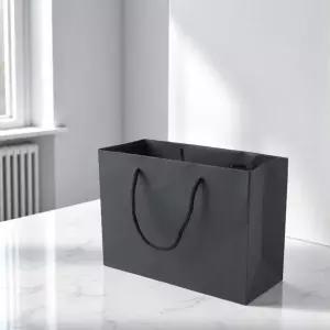 답례품포장쇼핑백 24x17cm 기획전 가로형 고급쇼핑백 블랙 추천 두꺼운쇼핑백 쇼핑백