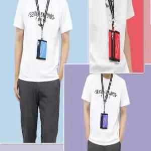 TOPPU 직장인 찍찍이 목걸이 카드 지폐 반지갑 교통카드홀더