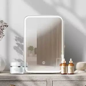 AQ010 안방 서브냉장고 LED 거울 미니 냉온장고 10L 대용량/전면거울+LED조명