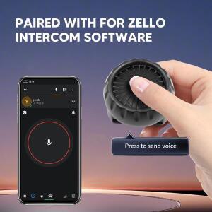 무선 PTT 버튼 블루투스 5.0 IP67 방수 스위치 Zello for IOS Android