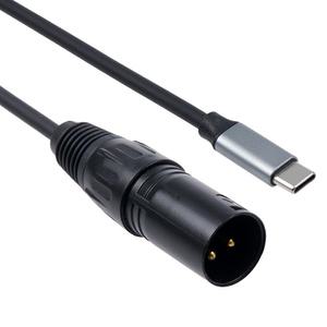 USB C타입 to XLR 캐논 3핀 변환 오디오 케이블 1.5M