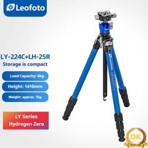 레오포토 LY-224C+LH-25R 제로 시리즈 카본 파이버 삼각대와 마이크로 미러리스 카메라 키트 및 휴대용 센