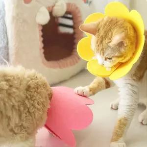 가벼운 초경량 부직포 펠트 넥카라 강아지 고양이 깔대기