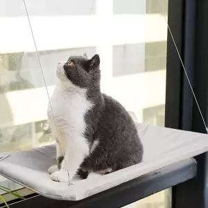 [골드스마일]고양이 창문 해먹 사각 침대 유리창 캣타워 흡착식