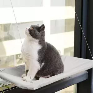 고양이 창문 해먹 사각 침대 유리창 캣타워 흡착식