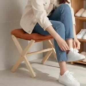 스툴 간편 유치원 의자 틈새 신발장 수납 슈벤치 현관문 접이식 휴대용