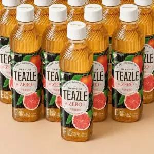 웅진 티즐 제로 자몽블랙티 페트 500ml 20개