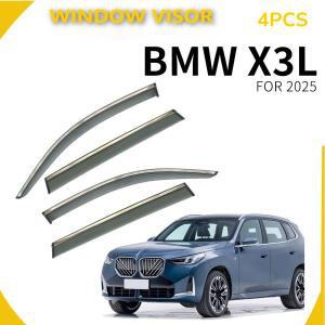 BMW X3L 2025+용 크롬 윈도우 바이저 스크래치 방지 윈드 디플렉터 4개