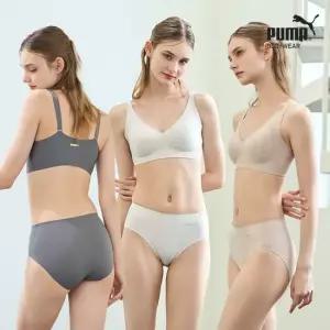 푸마 여성 퓨징 노와이어 입는형 브라팬티 6종 세트