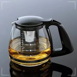IOWDDFB96 750ml 포트 유리 차 GDM 업소물병 리뷰 주방물병 주전자 내열 가성비좋은 가족물병 카페물병 티