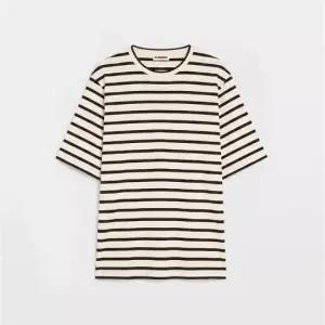 라프리마 질샌더 로고 패치 스트라이프 남성 반팔 티셔츠 J47GC0109 J46497 080