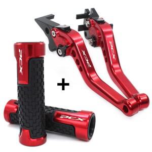 PCX 125 2010-2020 오토바이 액세서리 접이식 확장형 브레이크 클러치 레버 핸드 바 엔드 그립