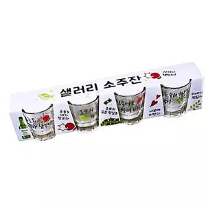 IKW9153B7 IS 샐러리 소주잔 4P세트 술 술잔 홈인테리어 주방잡화 주방용품 컵