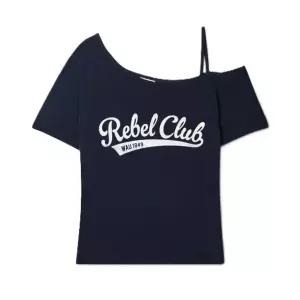 후아유 여성 오프숄더반팔티 One-Shoulder T-shirt WHRPG72F