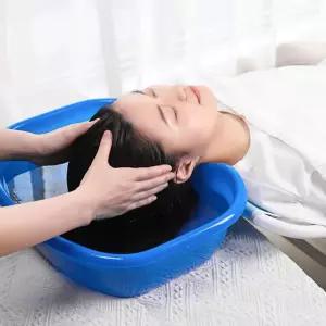 간이 노인 대야 샴푸 씻 힘든 관공서 누워서 사람 머리 세발기 학교 통
