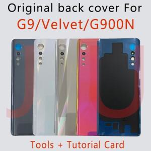 LG 호환 벨벳 5G G9 G900N 용  새 유리 배터리 커버 후면 하우징 백 케이스 (카메라 포함)