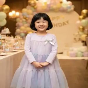 리틀밥독 키즈 봄가을옷 퍼플샤인 원피스 여아 파티 생일선물 특별한날 H253MOP03