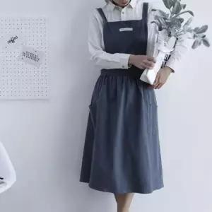 쉐프 캐주얼 원피스 북유럽 앞치마 원예 프릴