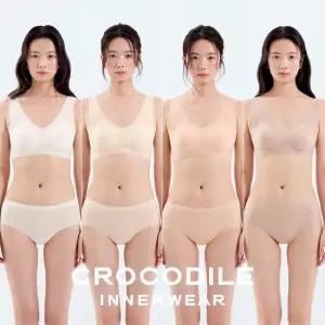 크로커다일 쿨라이트 실키핏 일체형 V넥 브라팬티 8종세트 CDW6N42434445_T