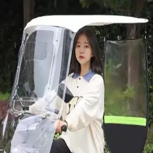 전기자전거 우산 캐노피 스쿠터 그늘막 덮개 커버