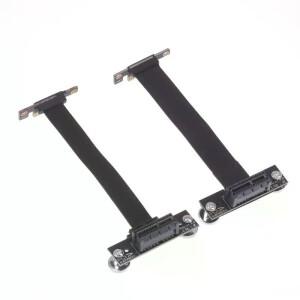 PCIE 3.0/4.0 X1 라이저 케이블 90도 직각 연장 어댑터 익스프레스 카드 리본 익스텐더