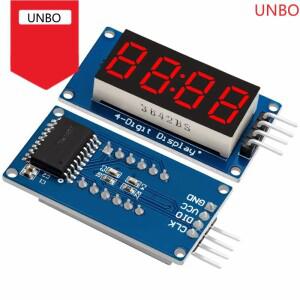 TM1637 4자리 0.36인치 빨간색 7세그먼트 LED 디스플레이 모듈 - Arduino 시계용 직렬 인터페이스 드라이버