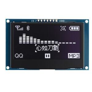 2.42인치 12864 OLED 디스플레이 모듈 IIC SPI 시리얼 스크린(C51 STM32 SSD1309용)