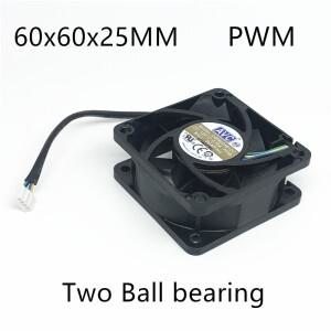 냉각 선풍기 CPU 4 핀 PWM, 2 볼 베어링 6025, AVC 12V, 0.7A, 신제품